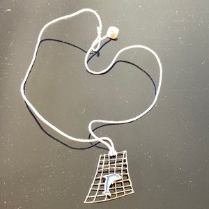 Greek Dolphin 🐬 blue rope necklace w/ silver clasp at finish. Never worn.